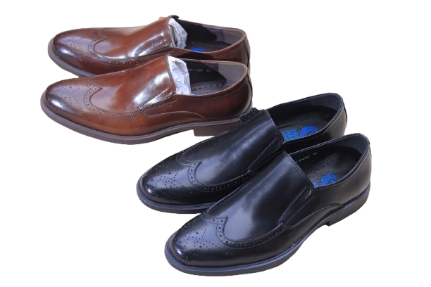 Slip-On Shoes in Brown/Black