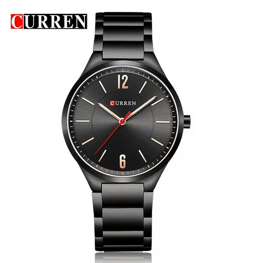 CURREN Men Luxury Fashion Stainless Steel Watch