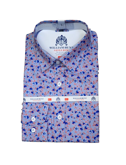 Men’s Floral Shirt – Blue Prints