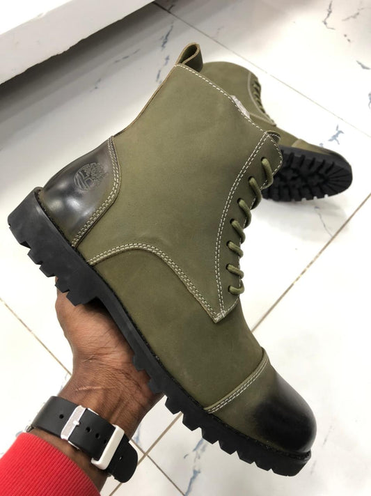 Ricky Gift Men Green Boots