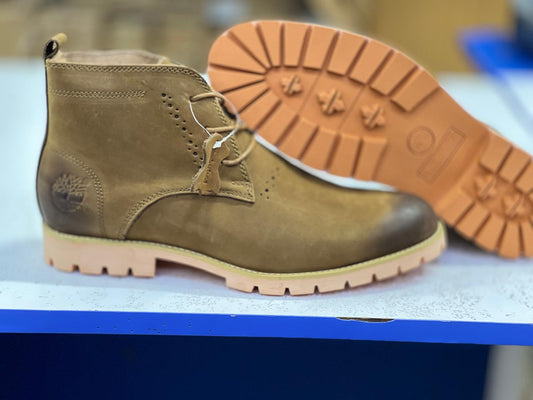 Dull Brown Timberlands Men Boots