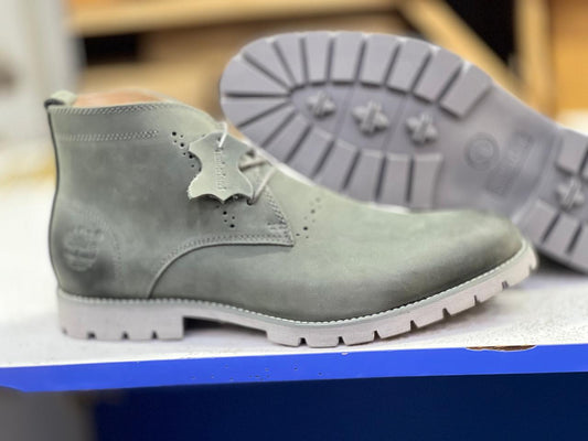 Grey Timberlands Men Boots