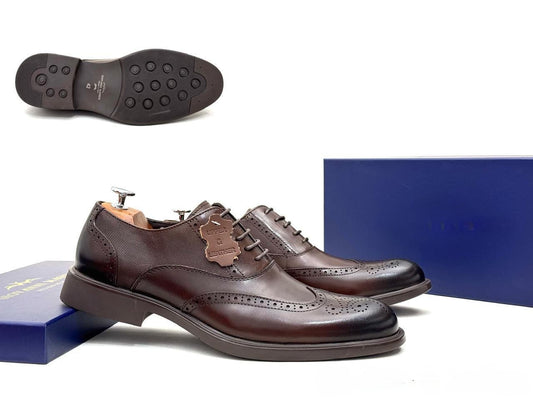 Ricky Gift Men Oxford Coffee Brown Shoes