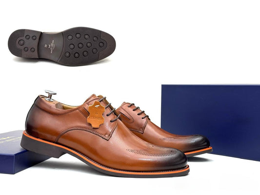 Brown Leather Shoes for Men