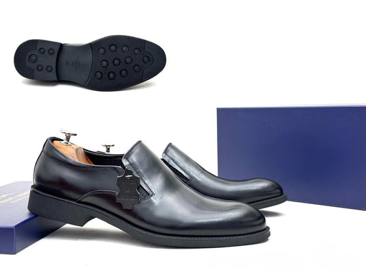Ricky Gift Men’s Slip-on Formal Shoes - Dark Brown