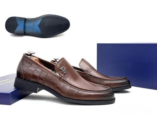 Slip-On Shoes in Coffee Brown