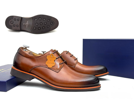 Classic Brown Leather Shoes for Men