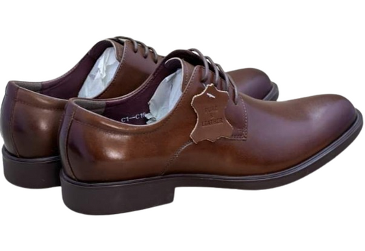 Ricky Gift Brown Men Leather Official Shoes
