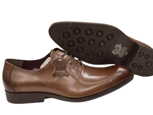 Ricky Gift Men Official Coffee Shoe Rubber Sole