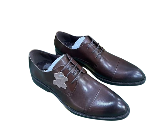 Ricky Gift Men’s Lace Up Formal Shoes-Dark Brown