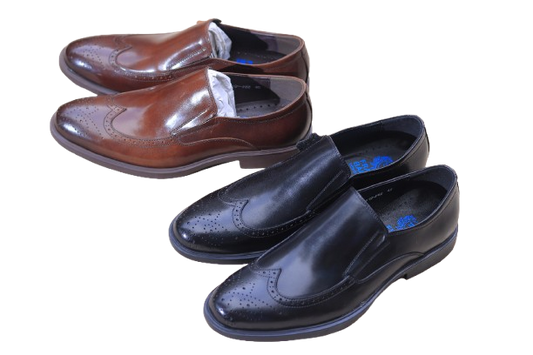 Slip-On Shoes in Brown/Black